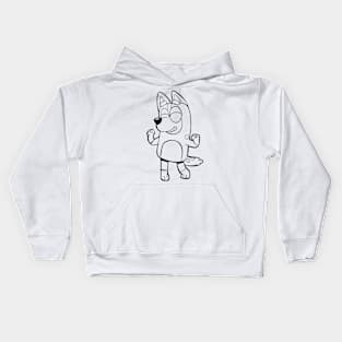 Bluey Muffin Design 14 Kids Hoodie